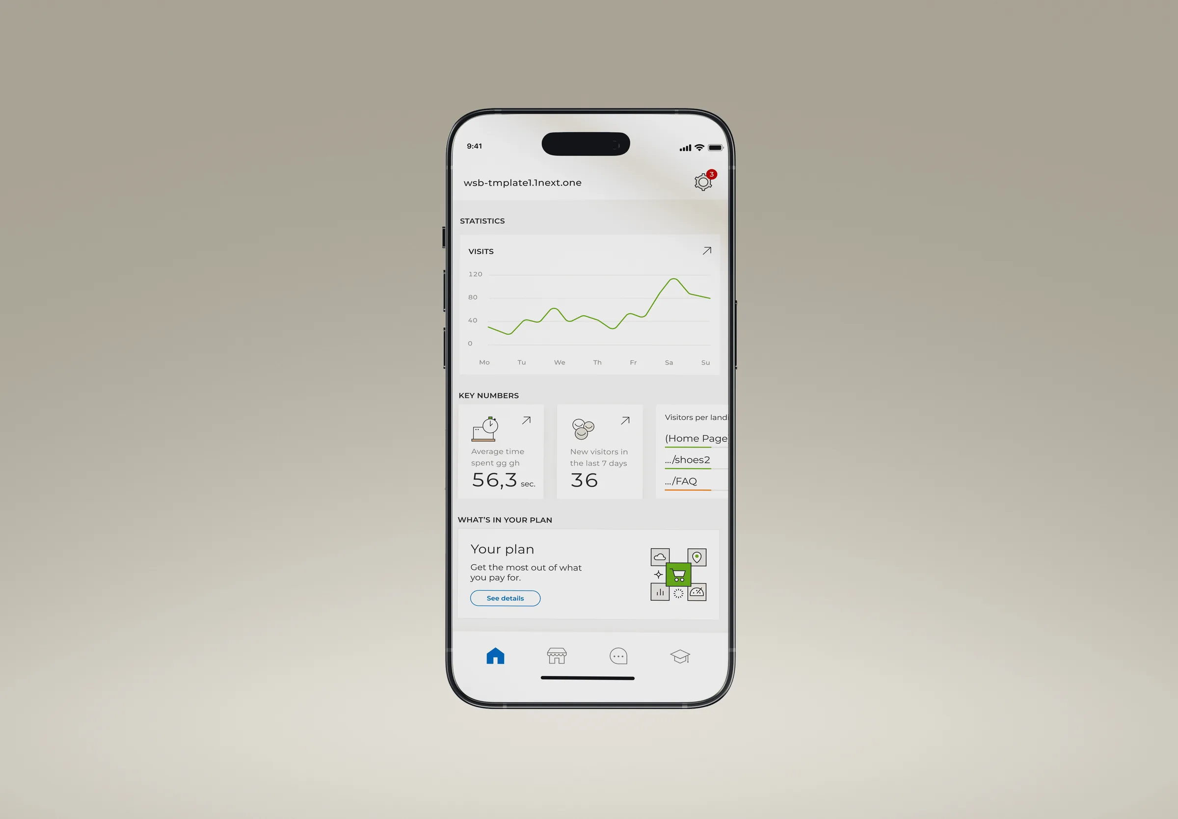 Companion App dashboard interface design