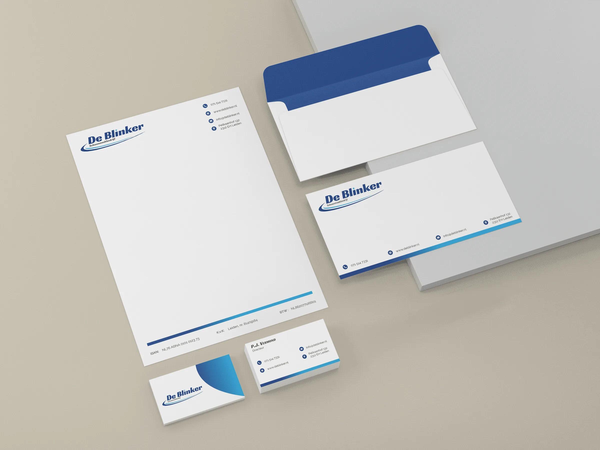 De Blinker business card design