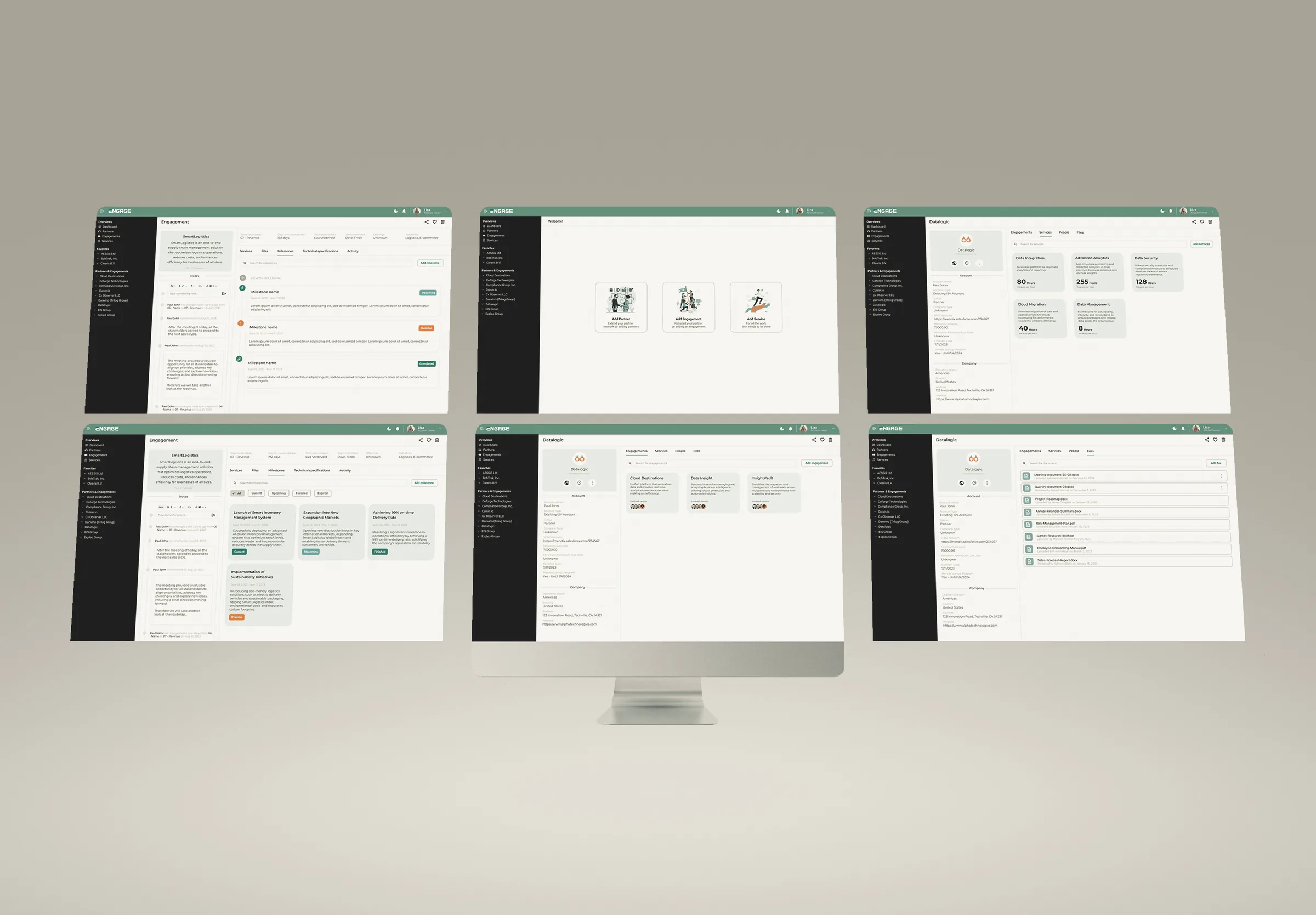 Engage registration flow design