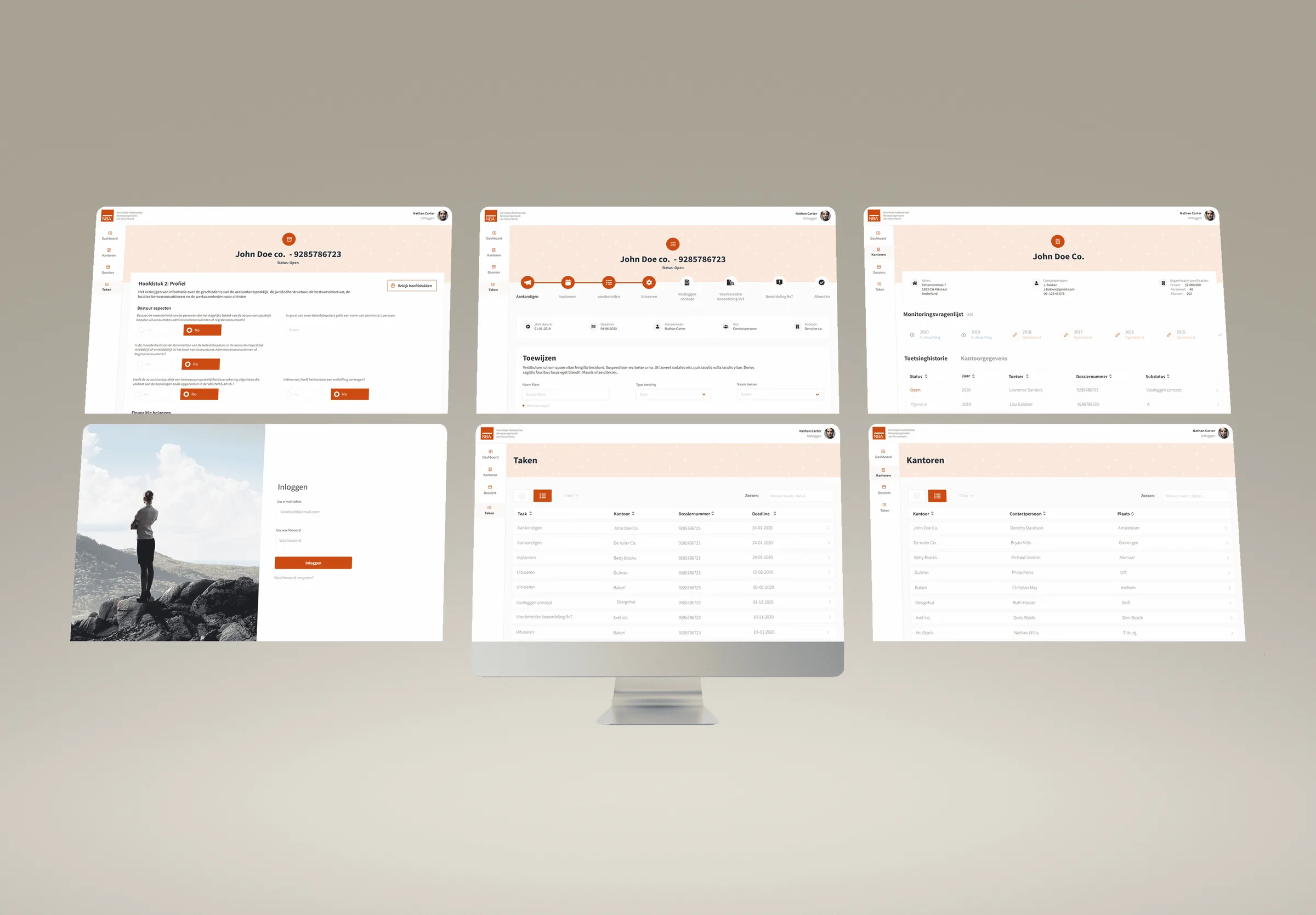 NBA high-fidelity interface screens