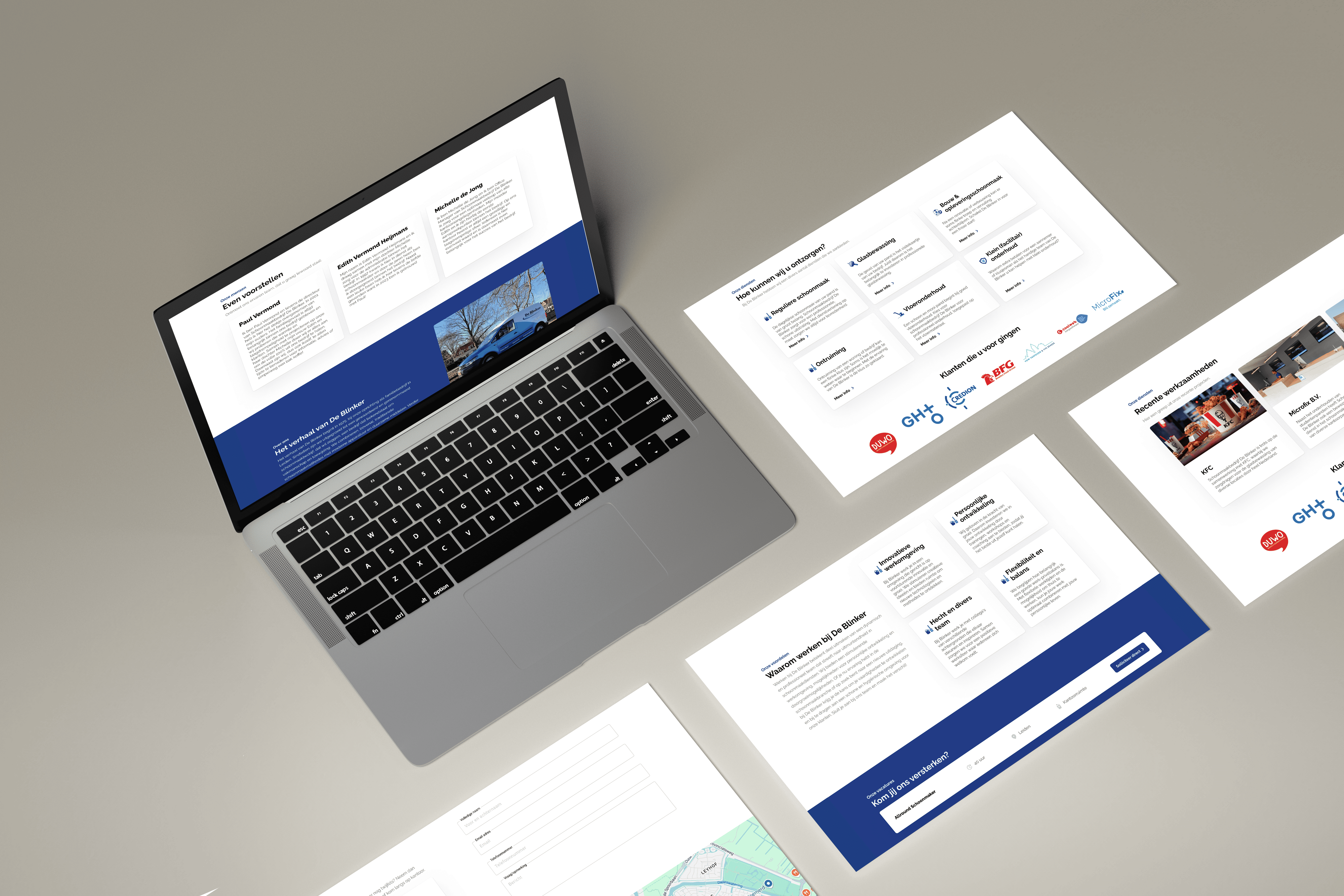 De Blinker branding materials