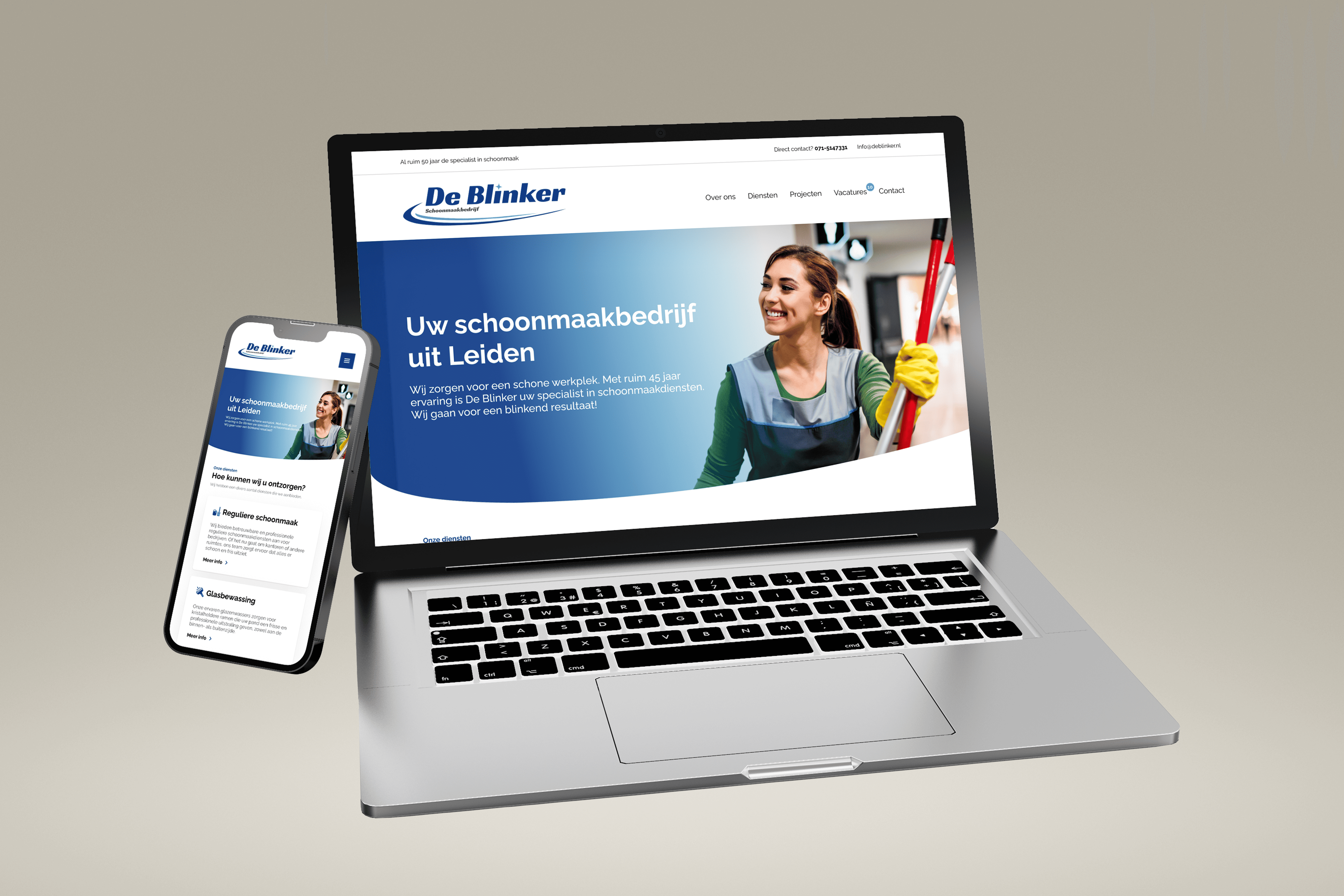 De Blinker Website and branding Design