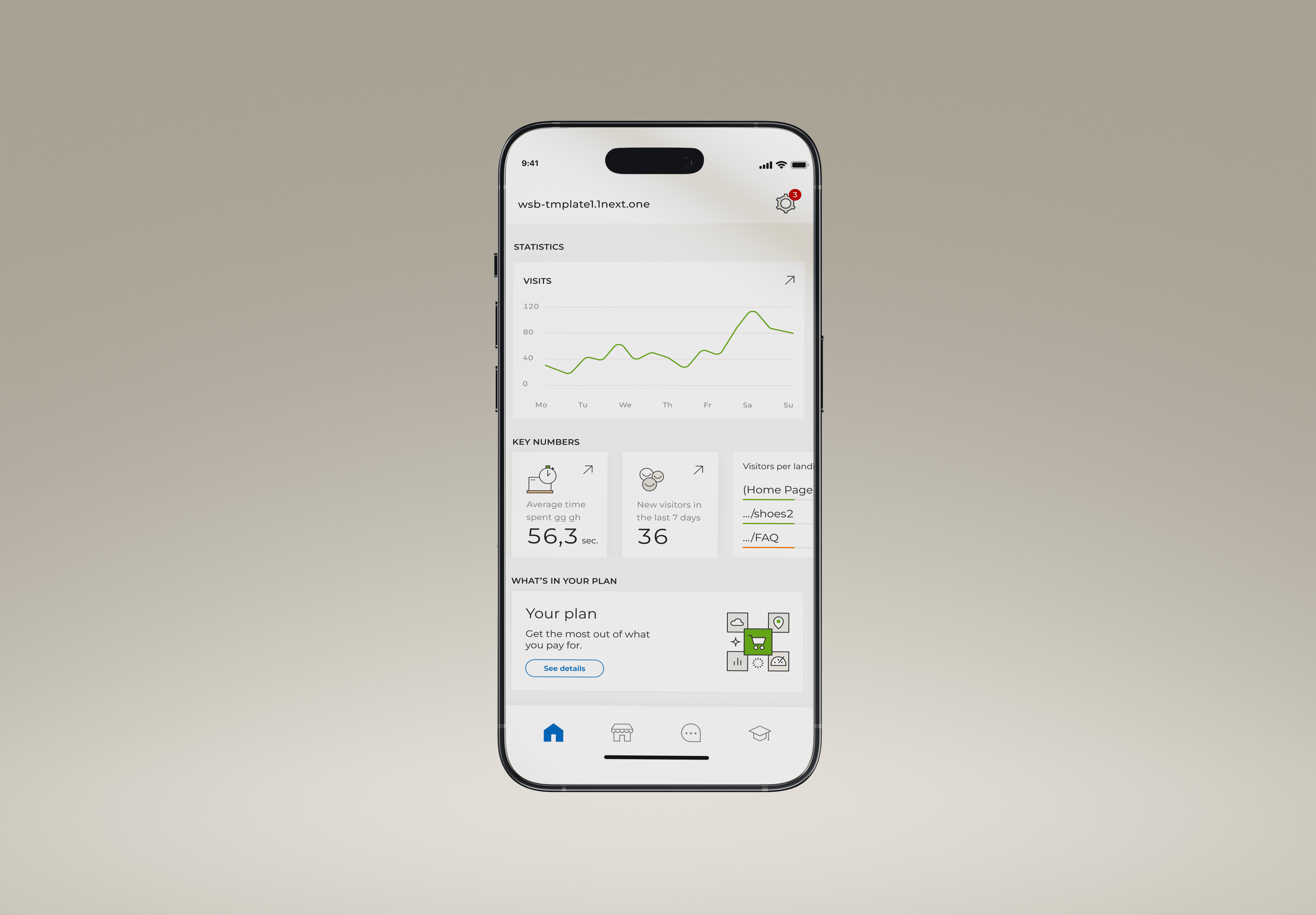 Companion App dashboard interface design