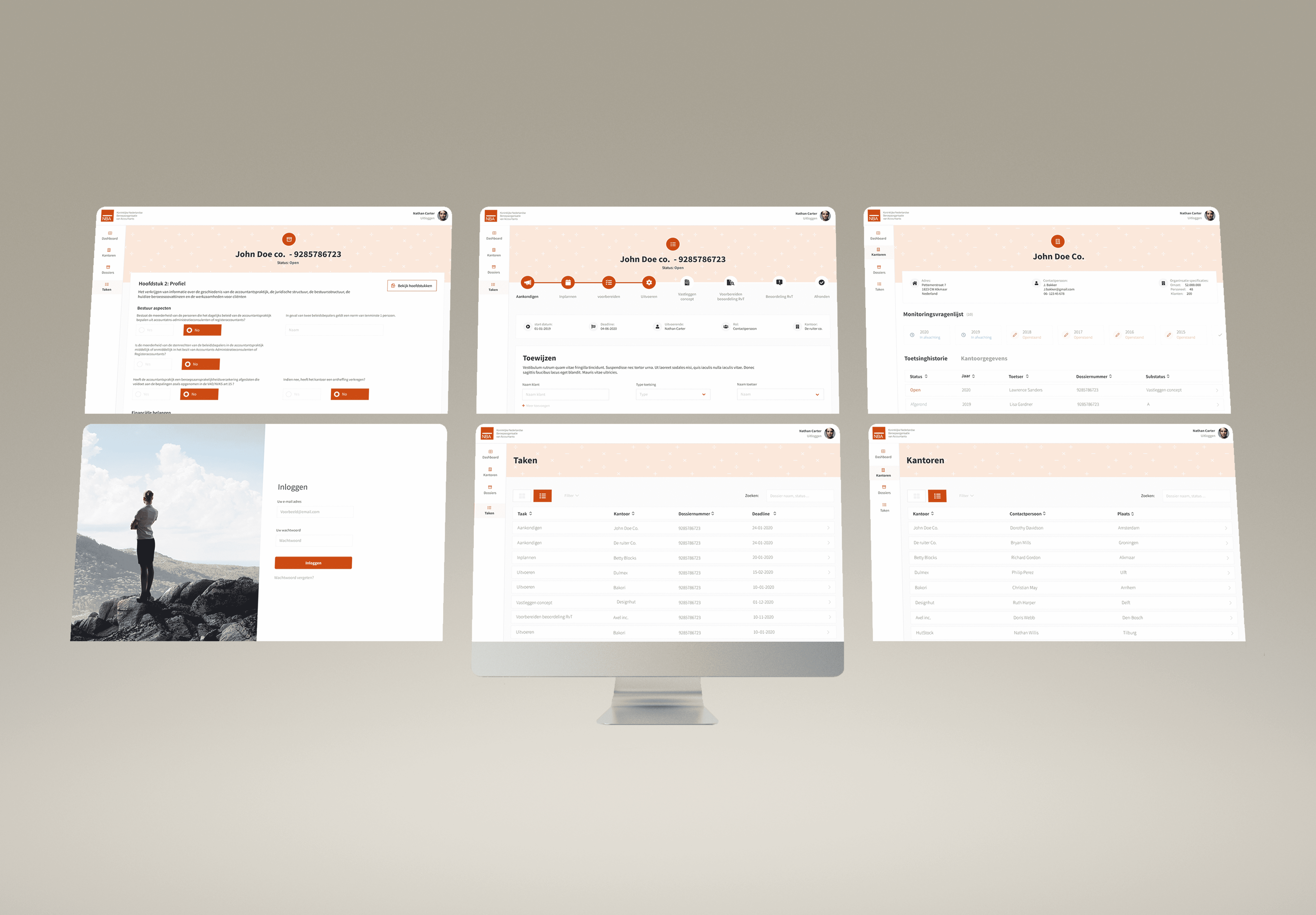 NBA high-fidelity interface screens